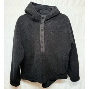 Born Primitive Day Hike Sherpa Hooded Fleece Pullover, Black, Size M